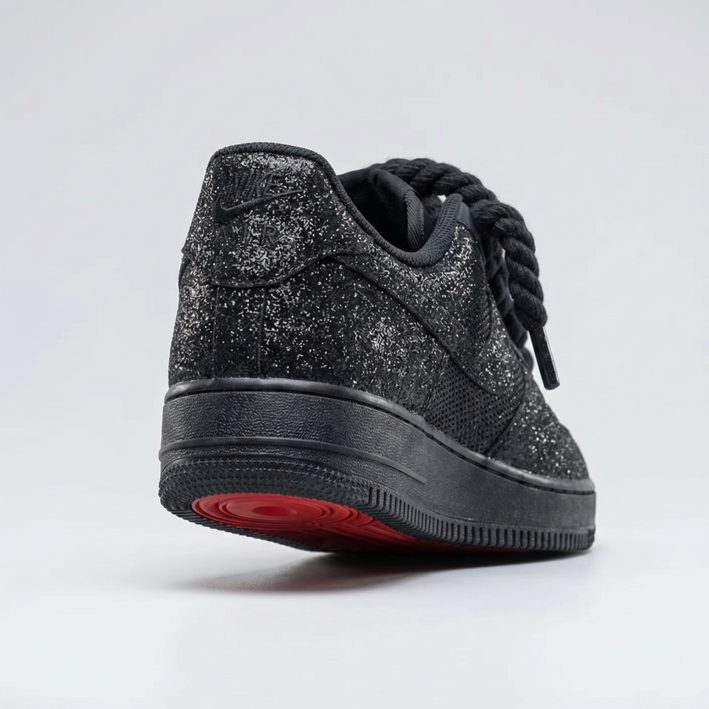 AF1 Custom Red Sole Crystal Edition